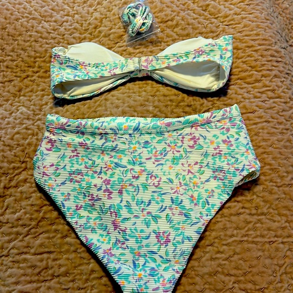 NWT Billabong Sweet Oasis Tanlines Bandeau Set - Picture 7 of 8